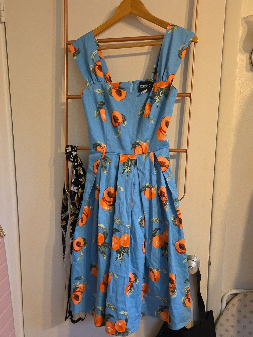 Collectif Blue Peach Print Sundress